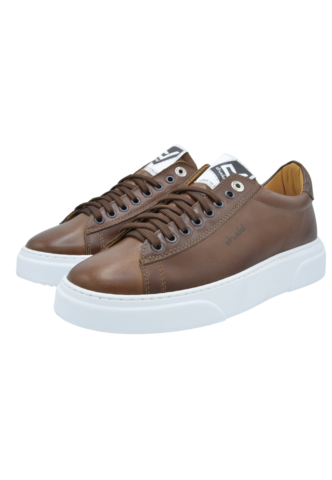 Sneakers Pelle Vitello Marrone - D-4190