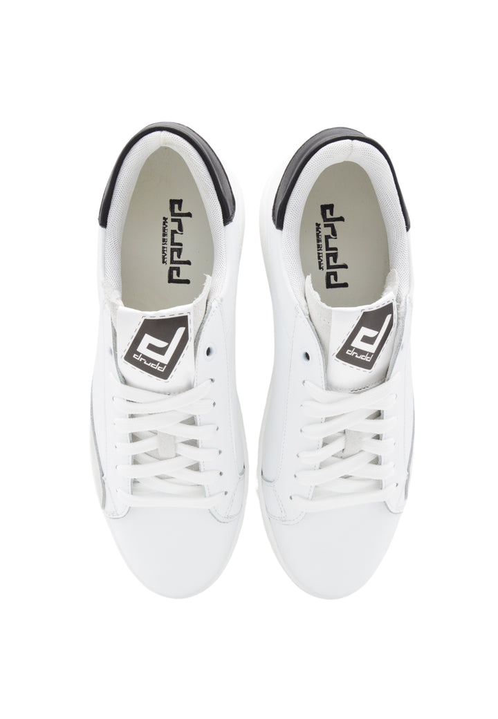 Sneakers Pelle Bianco e Grigio - FRED