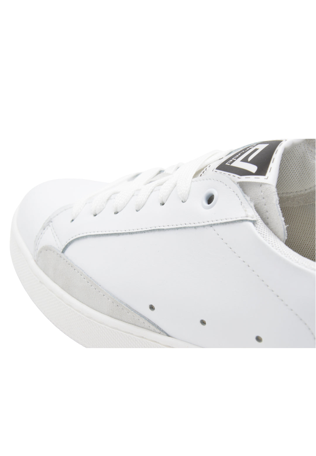 Sneakers Pelle Bianco e Grigio - FRED