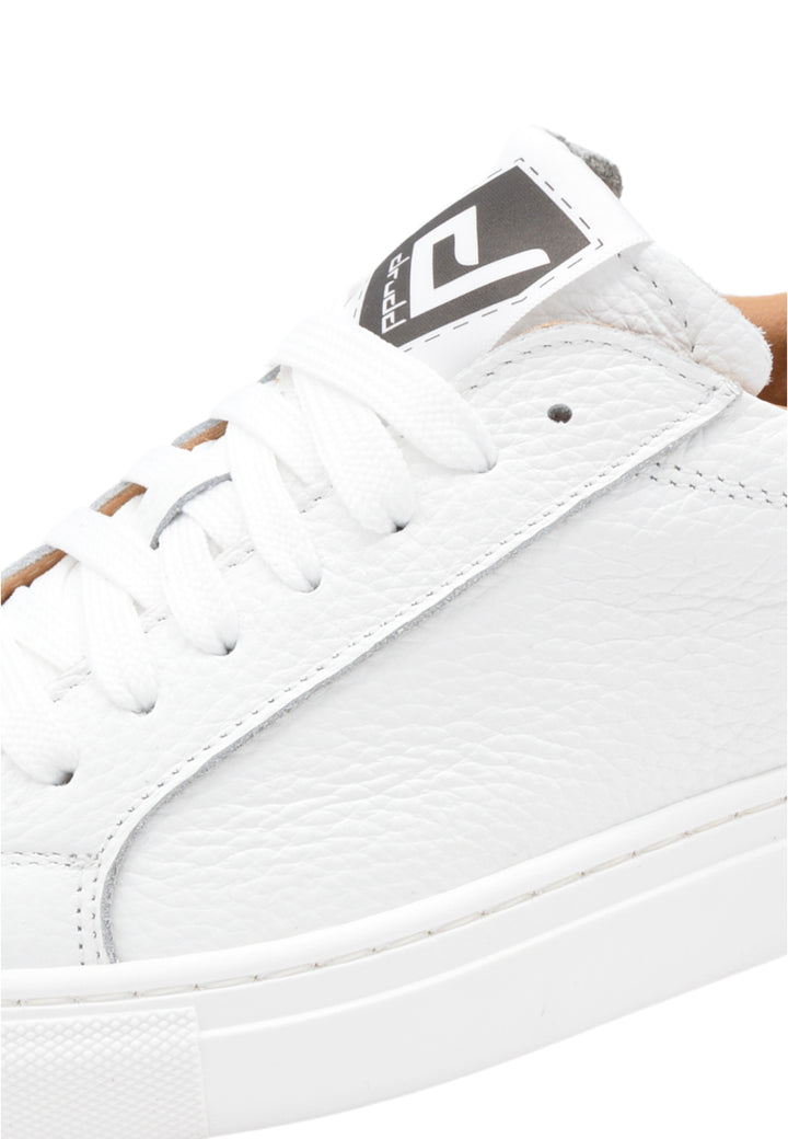Sneakers Pelle Vitello Bianco - IOLE