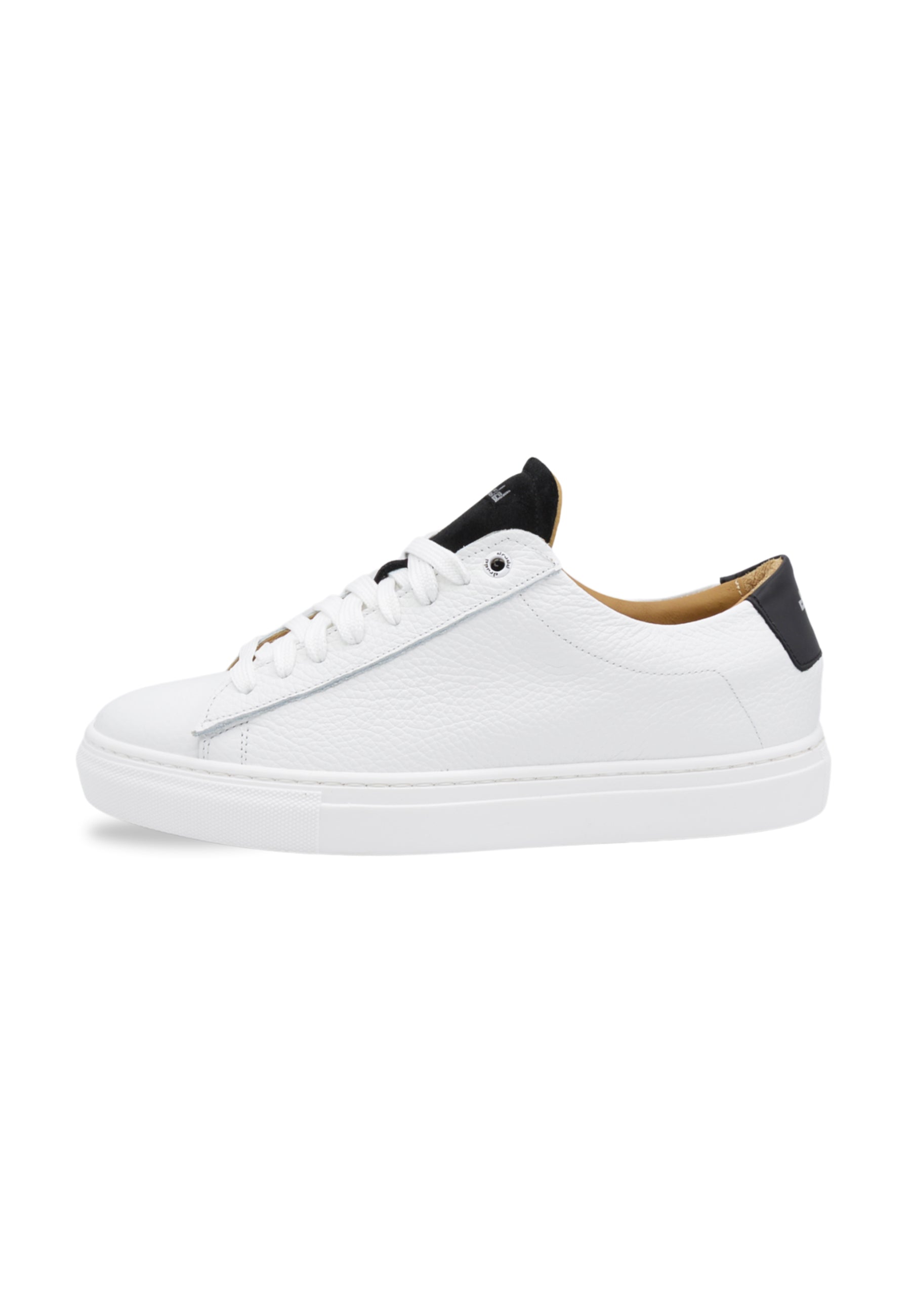 Via Condotti - Sneakers Basse Uomo In Pelle Bianca Con Inserti Neri Traforati, Tacco Piatto, Chiusura Con Lacci - 3