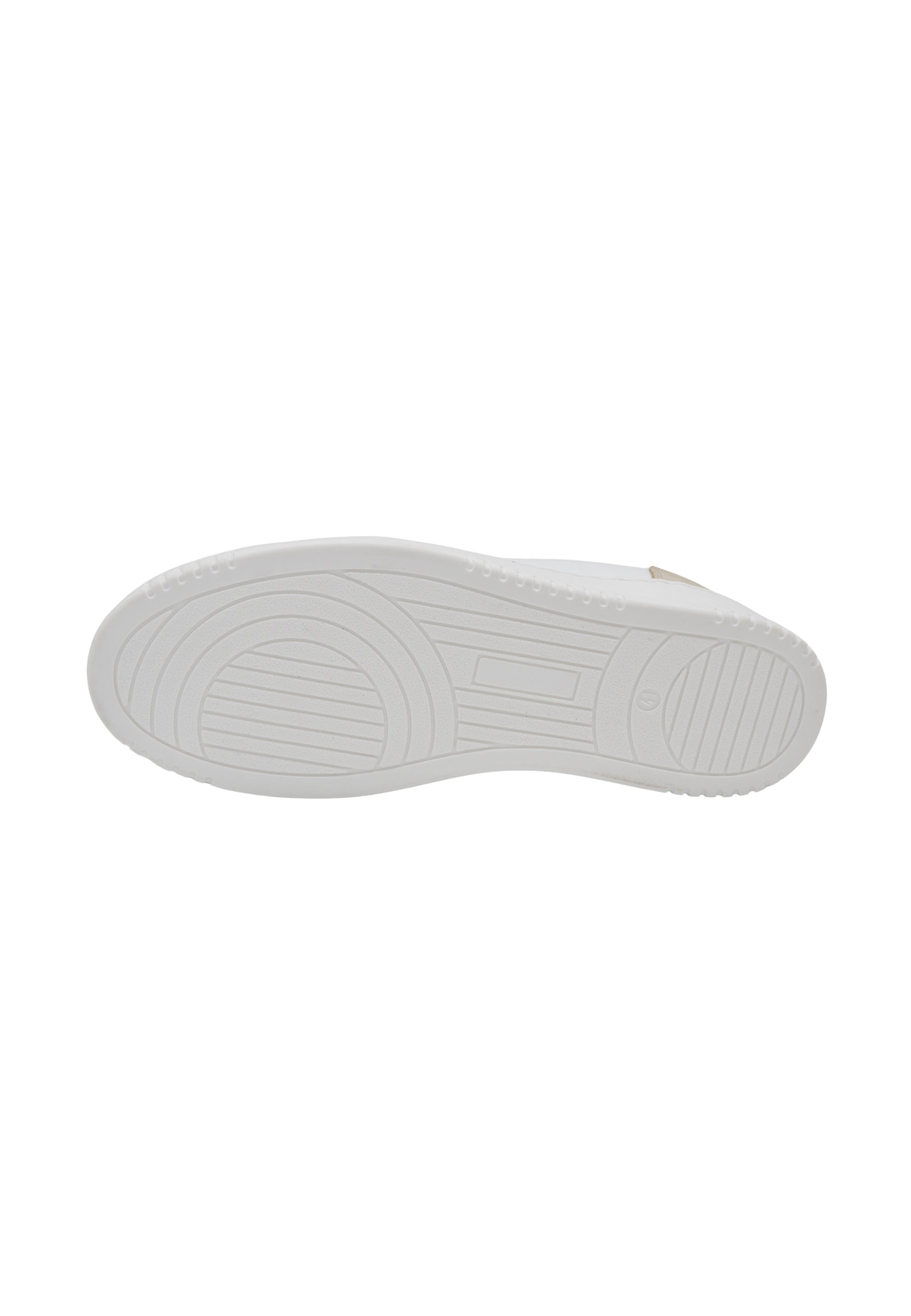 Sneakers Pelle Bianca e Marrone - D-310