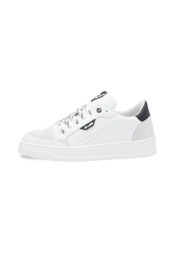 Sneakers Pelle Bianca e Nera - D-310