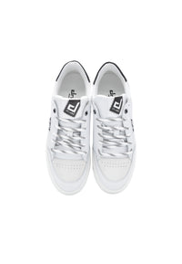 Sneakers Pelle Bianca e Nera - D-310