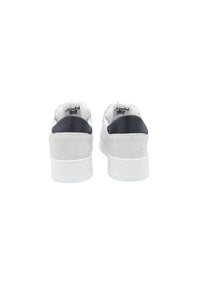 Sneakers Pelle Bianca e Nera - D-310