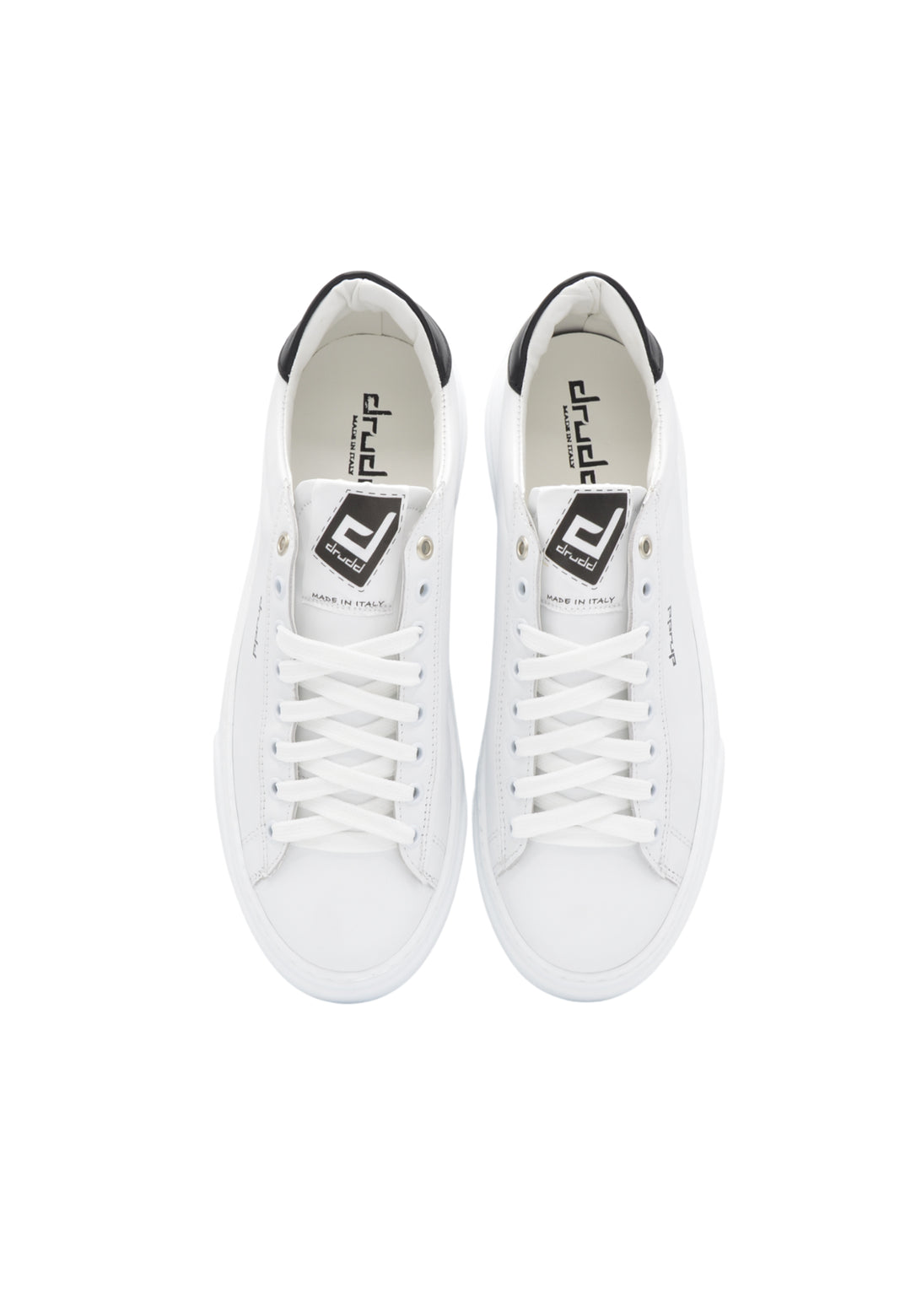 Sneakers Pelle Vitello Bianco - D-4190