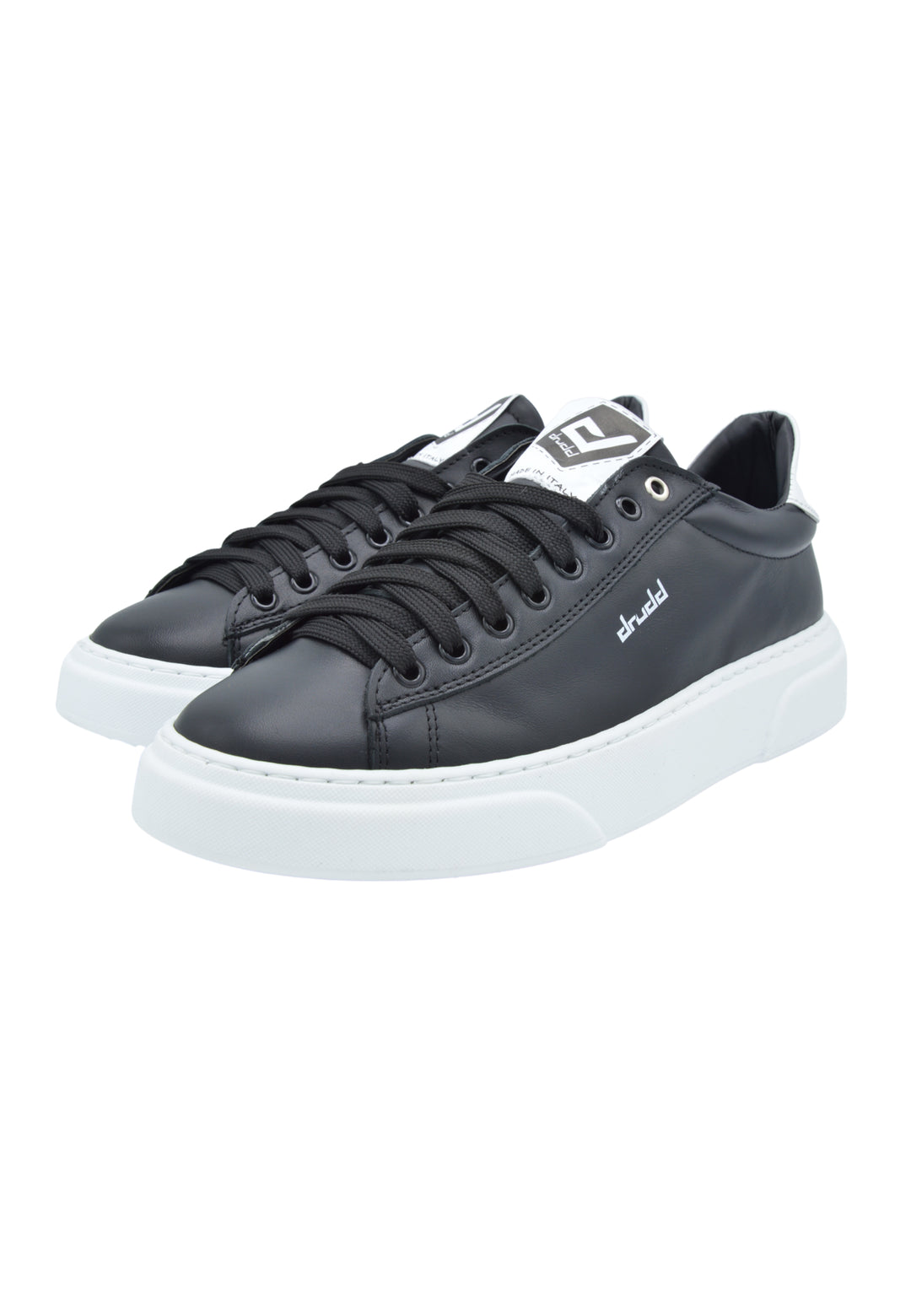Sneakers Pelle Vitello Nero - D-4190