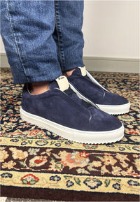 Sneakers in camoscio blu - D-Amalfi