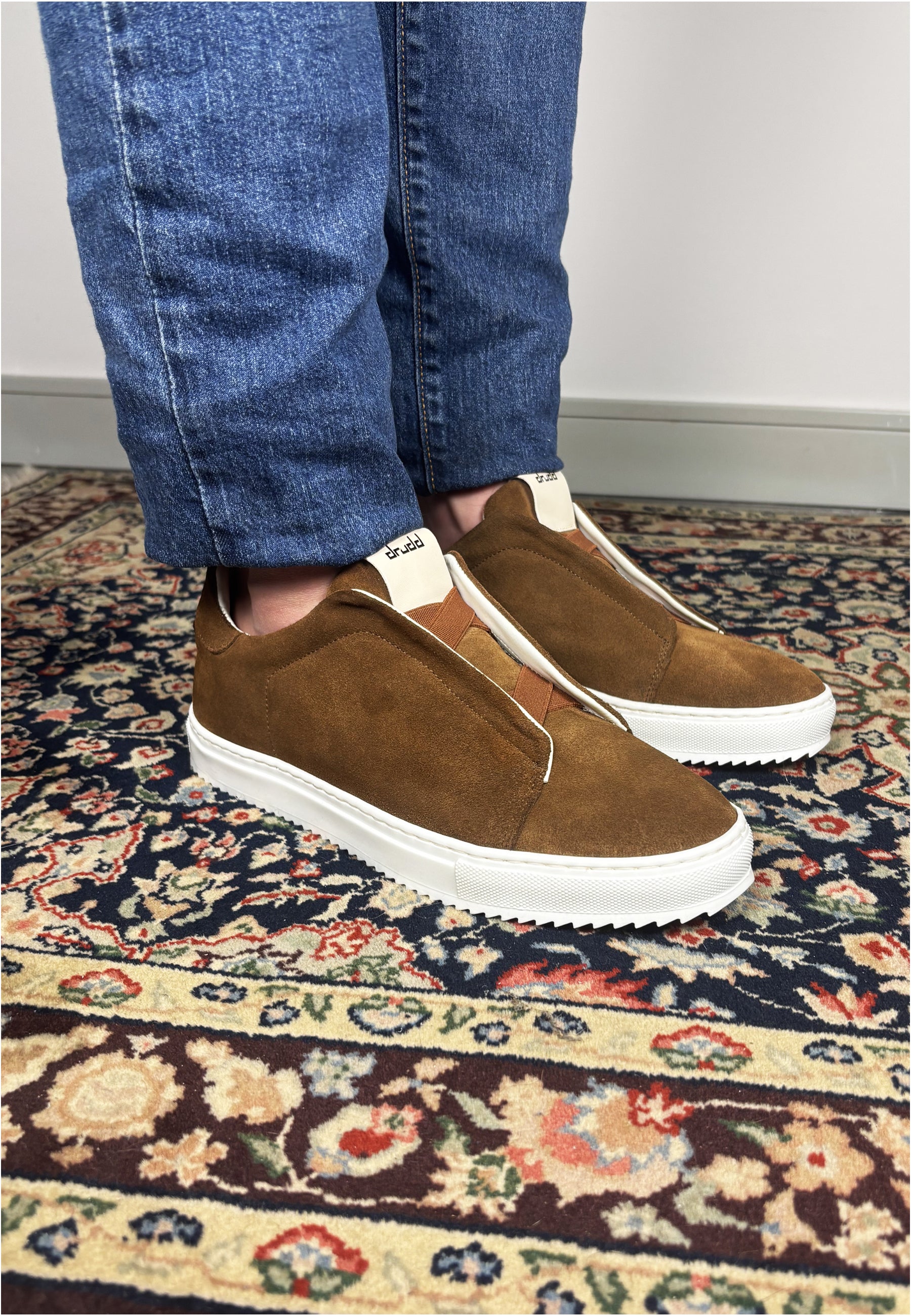 Sneakers in camoscio cognac - D-Amalfi