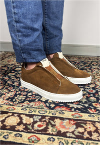 Sneakers in camoscio cognac - D-Amalfi