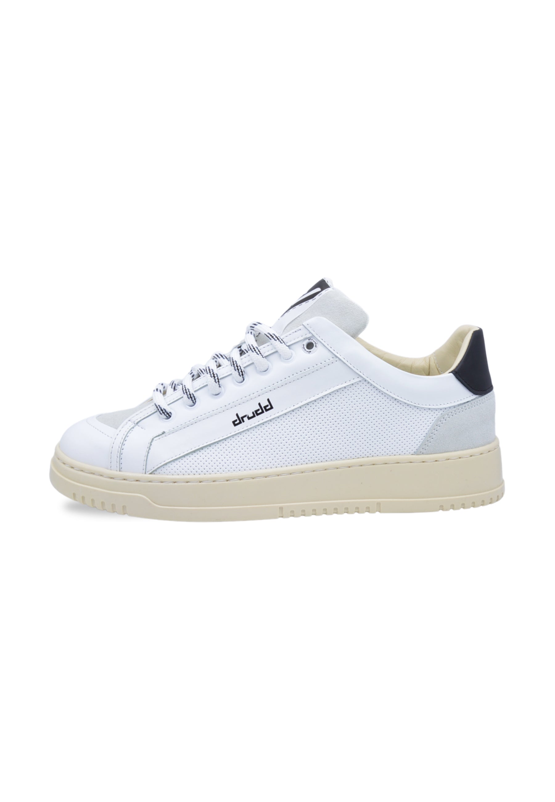 Sneakers Pelle Bianca e nera- D-Benji