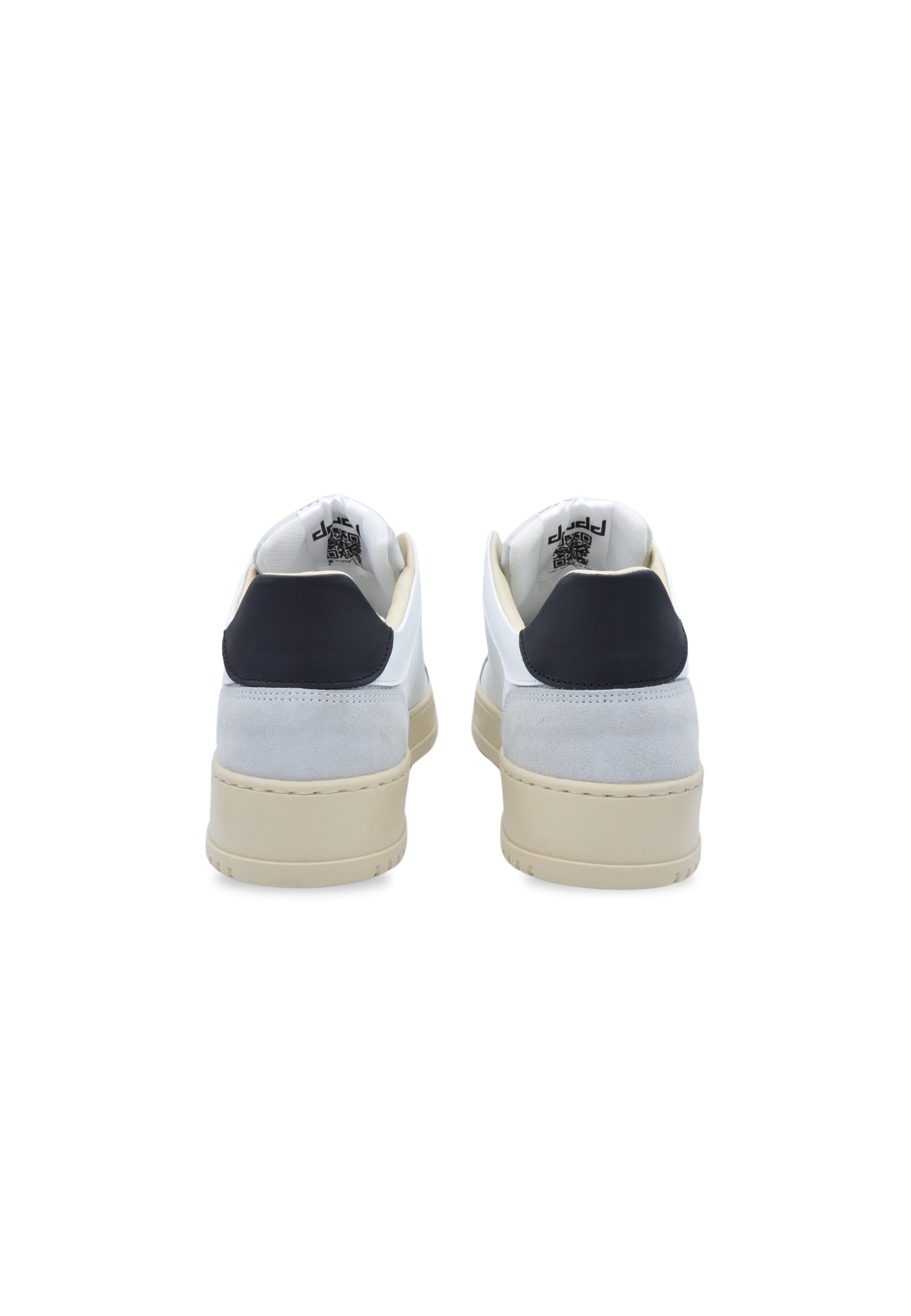 Sneakers Pelle Bianca e nera- D-Benji