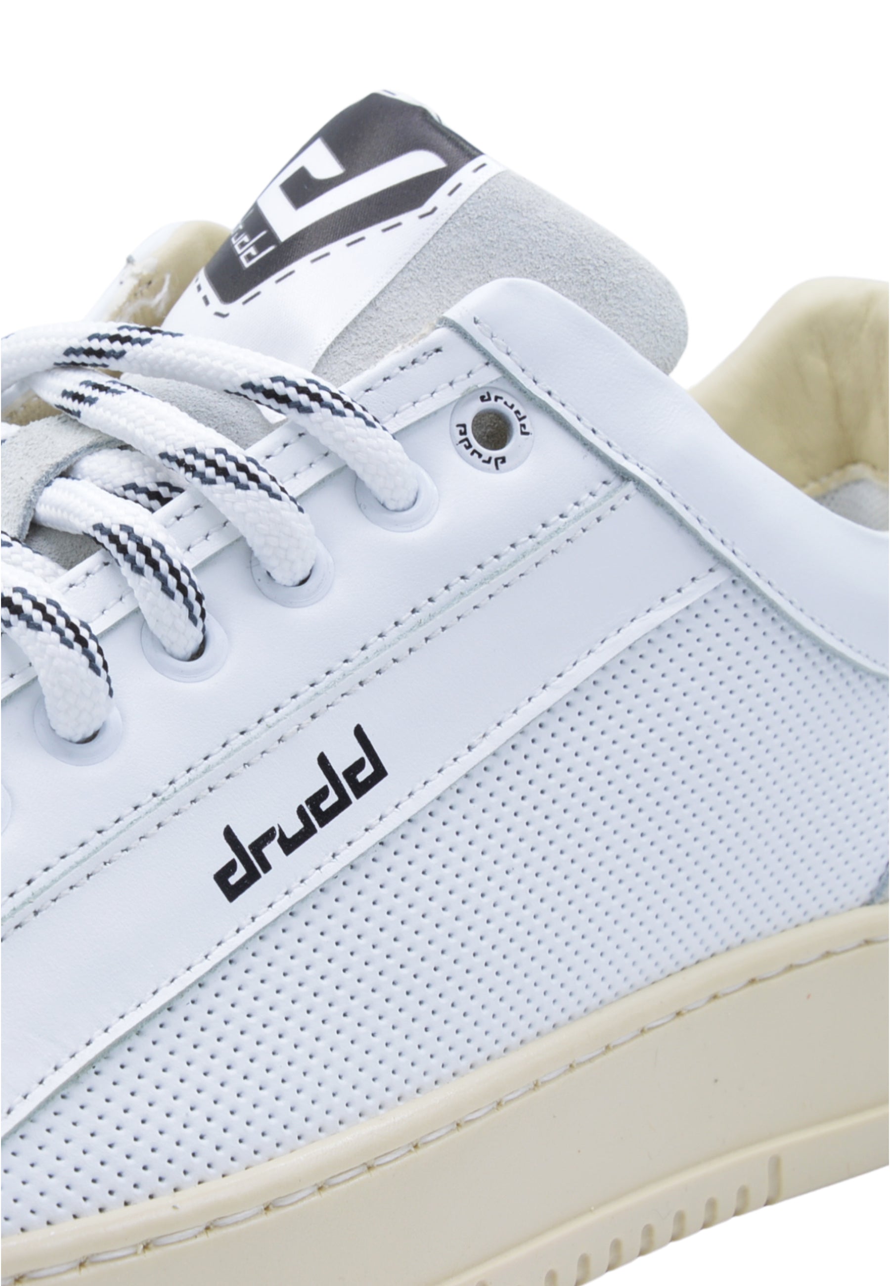 Sneakers Pelle Bianca e nera- D-Benji