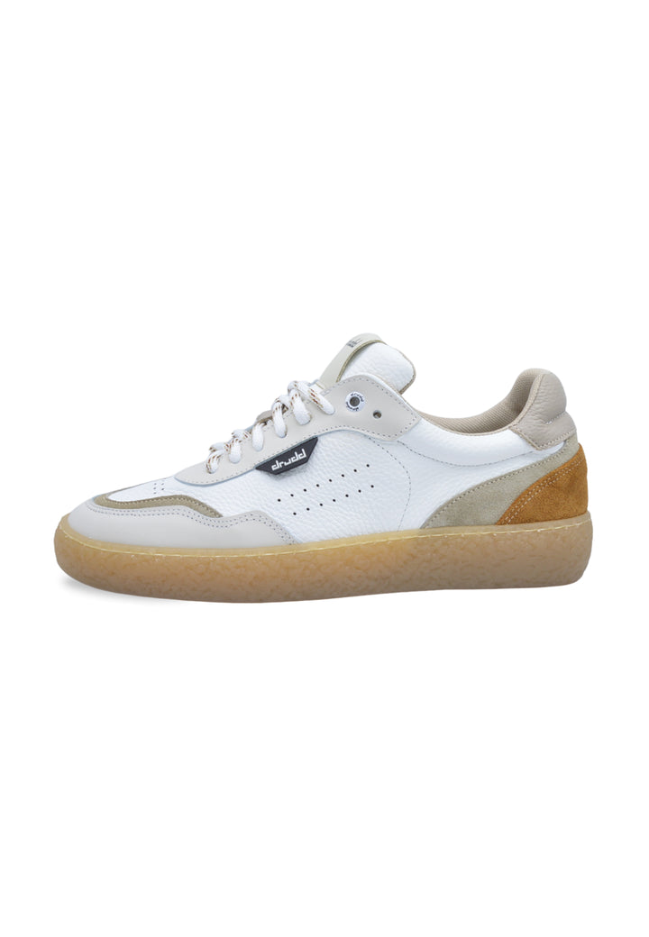 Sneakers in pelle e camoscio bianco e beige - D-Bowery