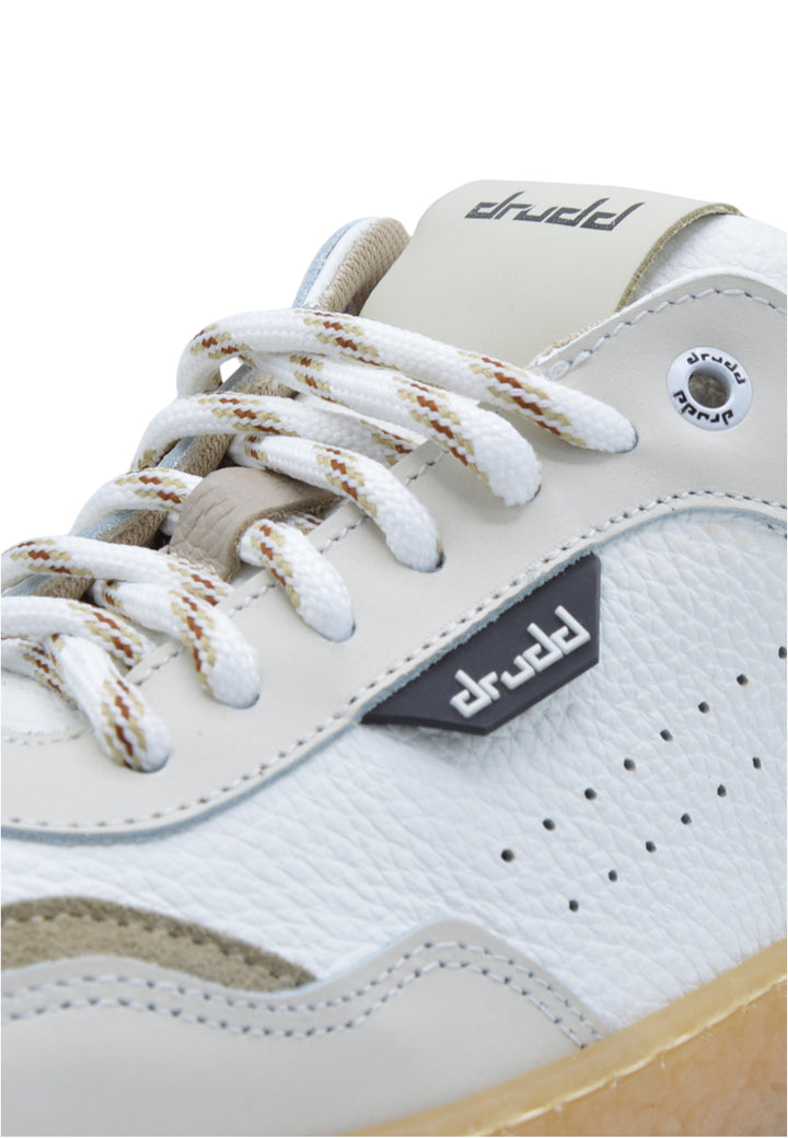 Sneakers in pelle e camoscio bianco e beige - D-Bowery