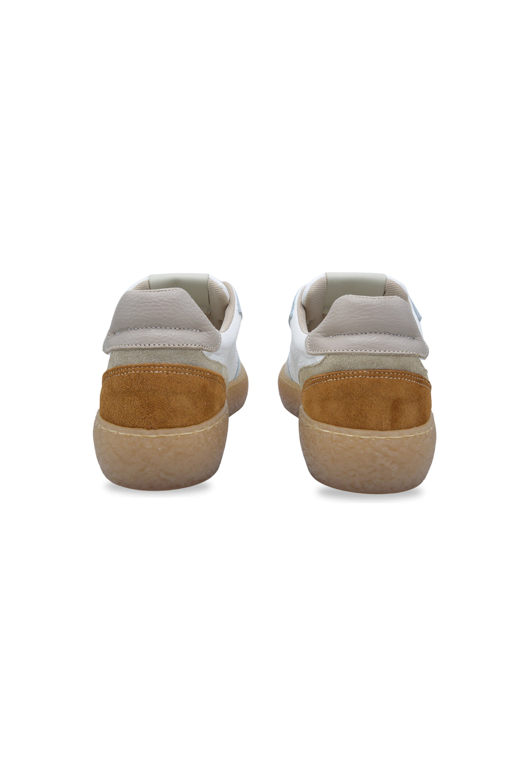 Sneakers in pelle e camoscio bianco e beige - D-Bowery