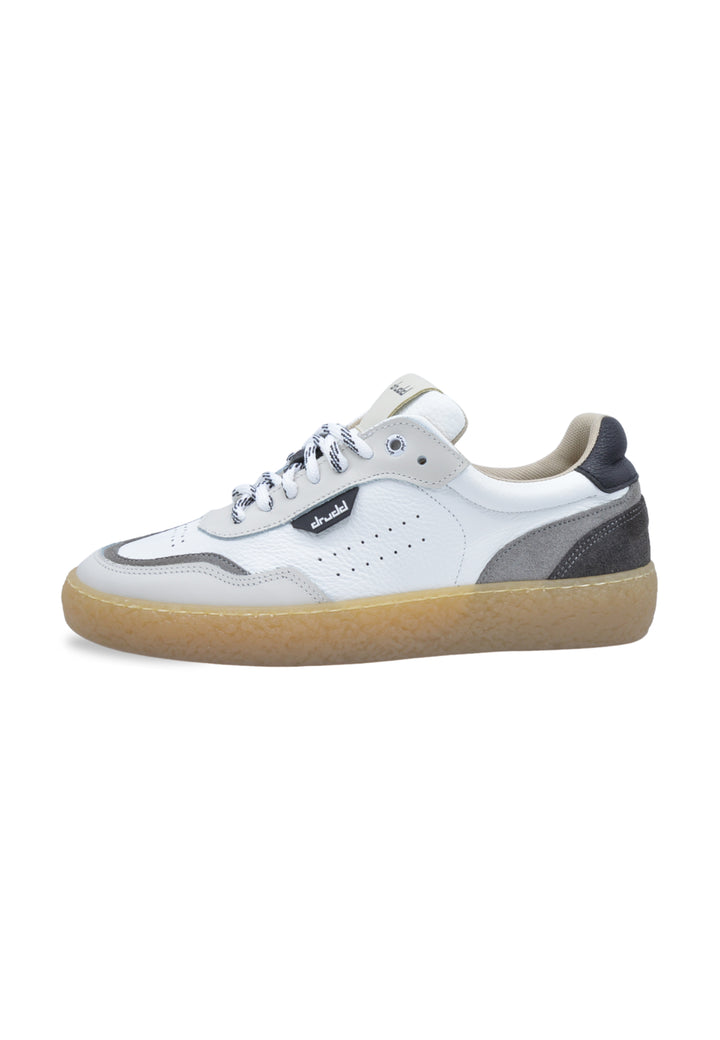 Sneakers in pelle e camoscio bianco e nero - D-Bowery