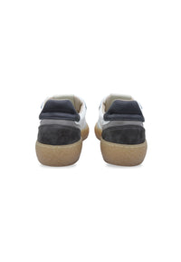 Sneakers in pelle e camoscio bianco e nero - D-Bowery
