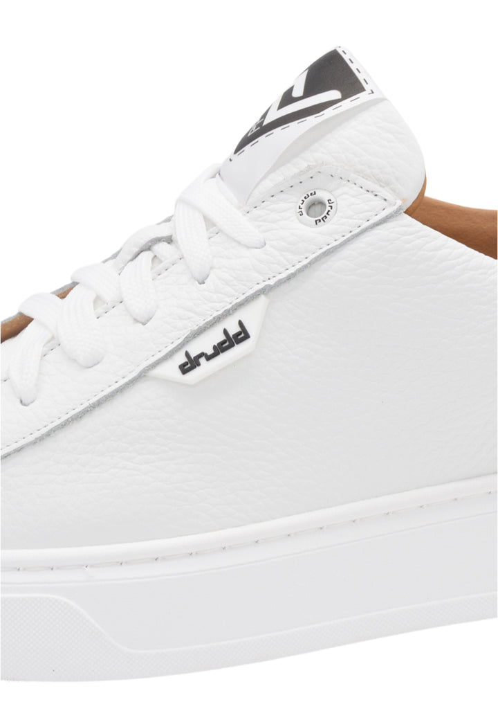 Sneakers Pelle Bottalata Bianco - D-BRO