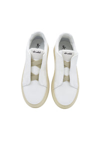 Sneakers slip-on  in pelle bianca - D-Capri