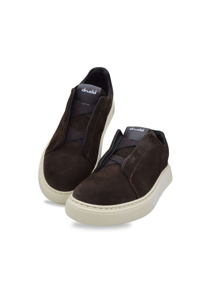 Sneakers slip-on  in camoscio marrone - D-Capri