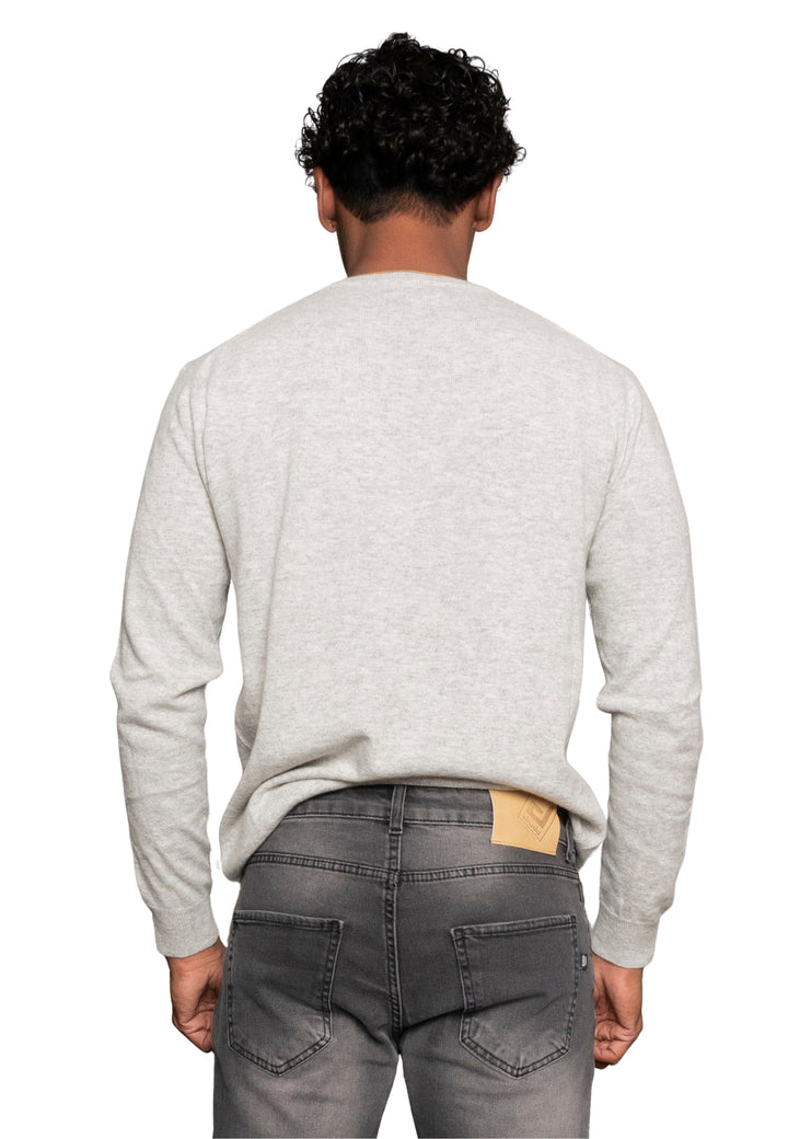 Maglione giro collo misto cashmere - D-Crew grigio