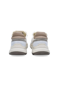 Sneakers in camoscio e tessuto bianco - D-Cross