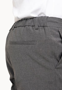 Pantalone con elastico  Fresco lana grigio - D-Goldes