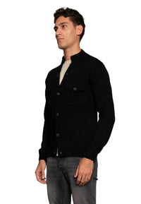 Giacca in lana con bottoni - D-Jacket Nero