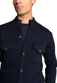 Giacca in lana con bottoni - D-Jacket Blu