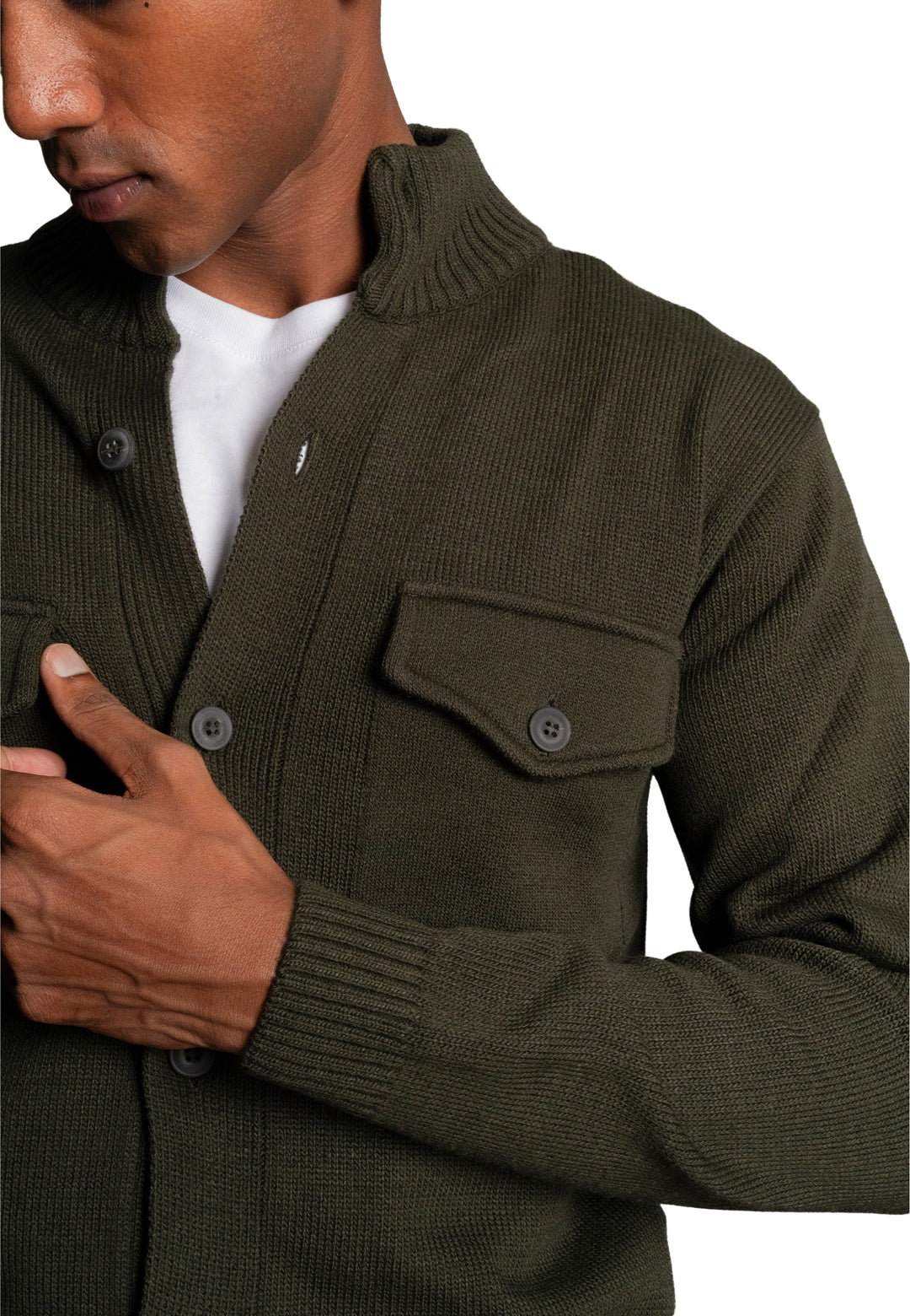 Giacca in lana con bottoni - D-Jacket Verde