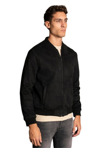 Giubbino in simil camoscio - D-Jacket Nero