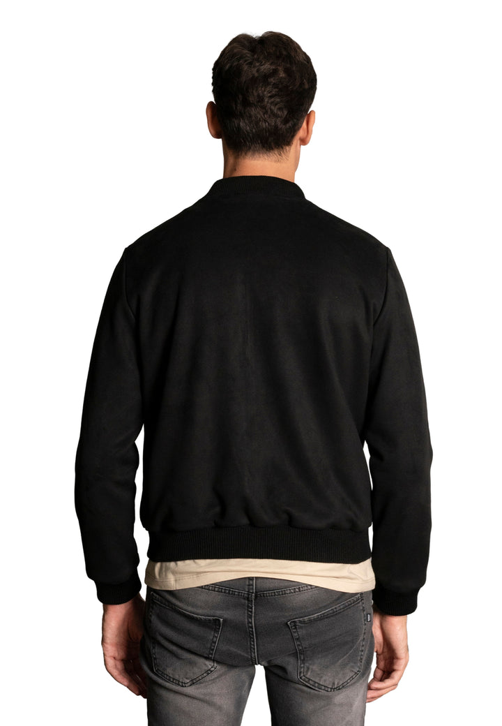 Giubbino in simil camoscio - D-Jacket Nero