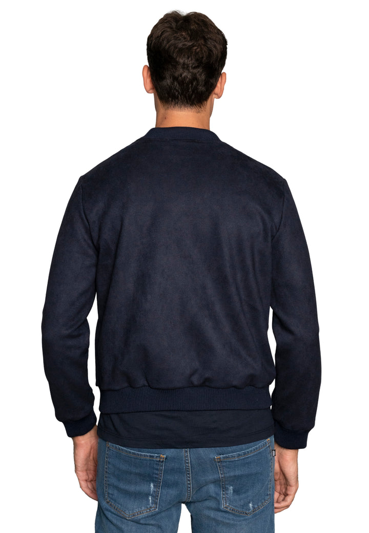 Giubbino in simil camoscio - D-Jacket Blu