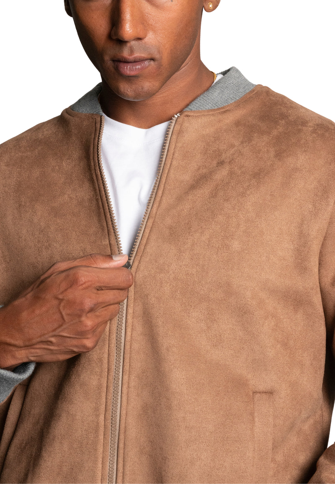 Giubbino in simil camoscio - D-Jacket Beige