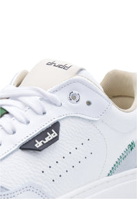 Sneakers in pelle bianca e camoscio verde - D-way