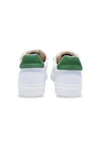 Sneakers in pelle bianca e camoscio verde - D-way