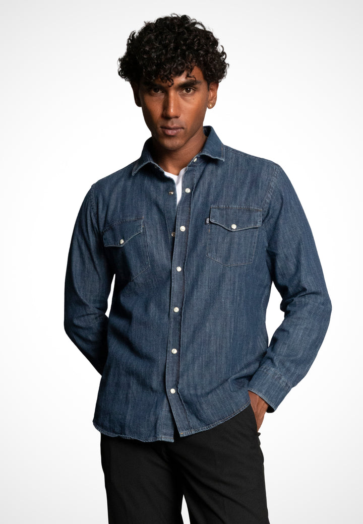 Camicia Jeans  100% cotone - D-OZ6