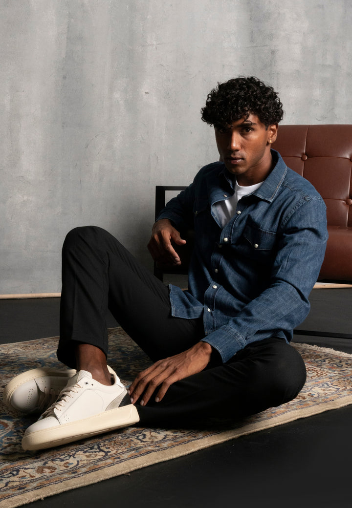 Camicia Jeans  100% cotone - D-OZ6