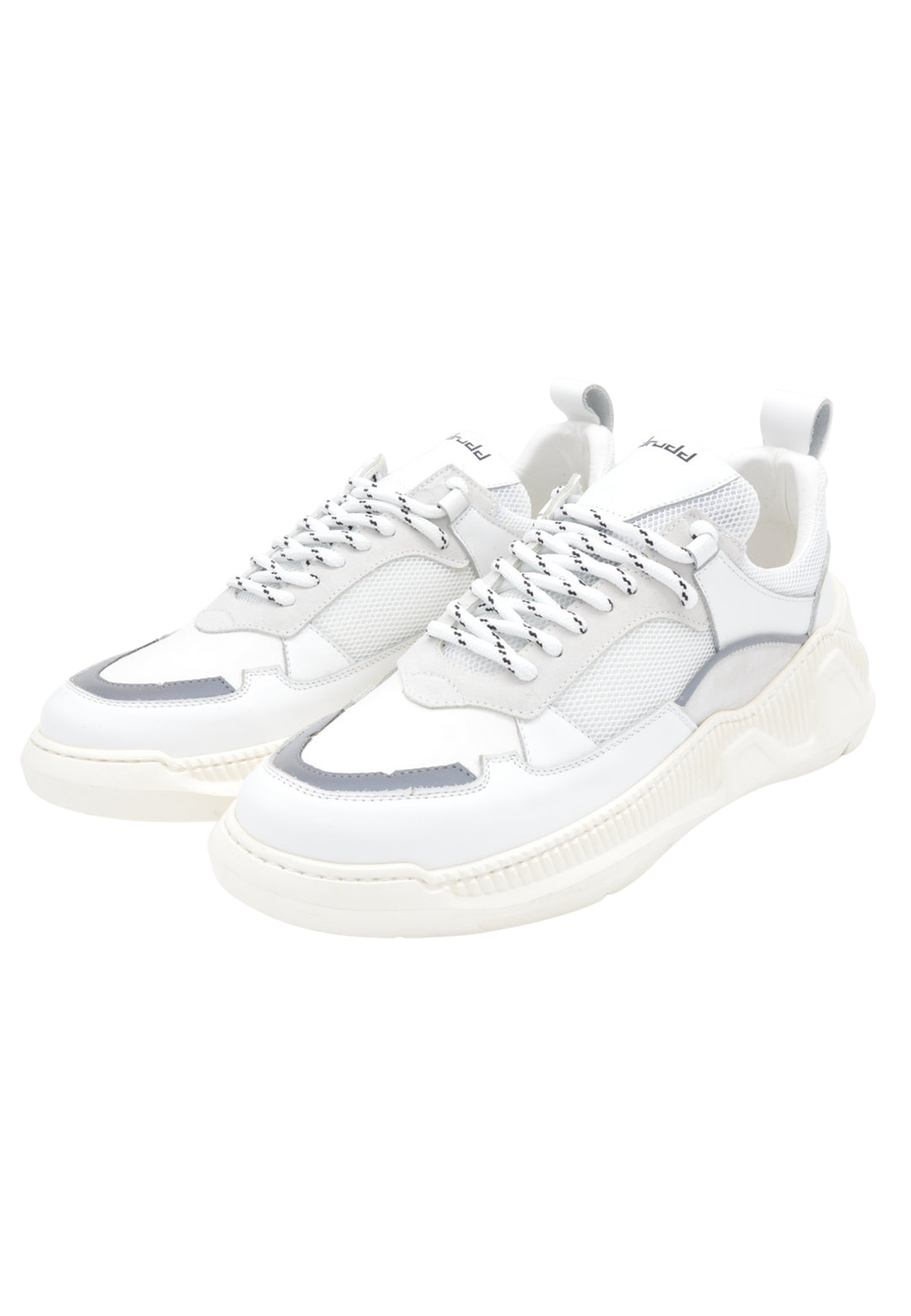 Sneakers Pelle e Tessuto Bianco - DR2