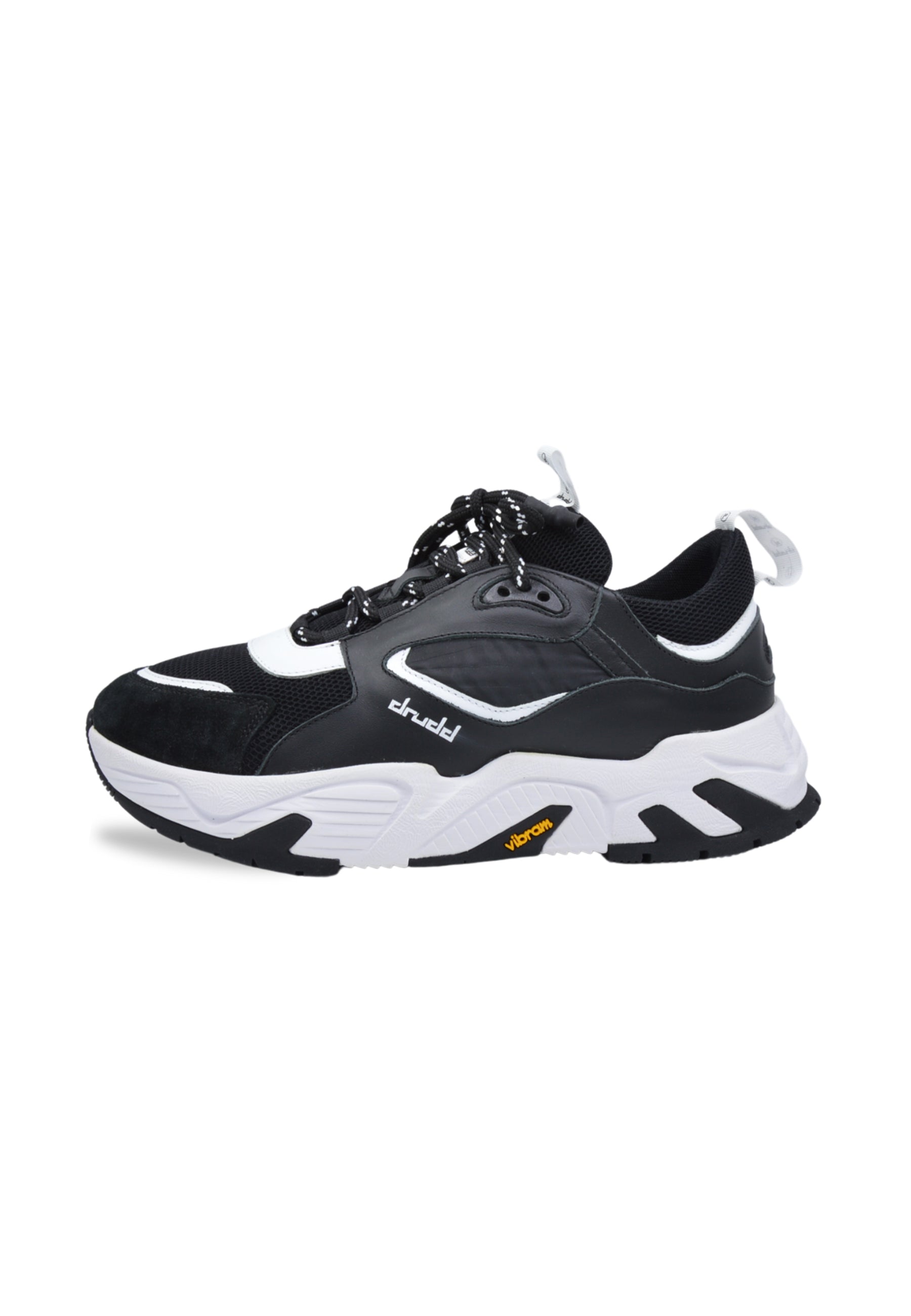 Sneakers Pelle e Tessuto Nero - DR3