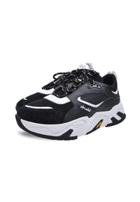 Sneakers Pelle e Tessuto Nero - DR3