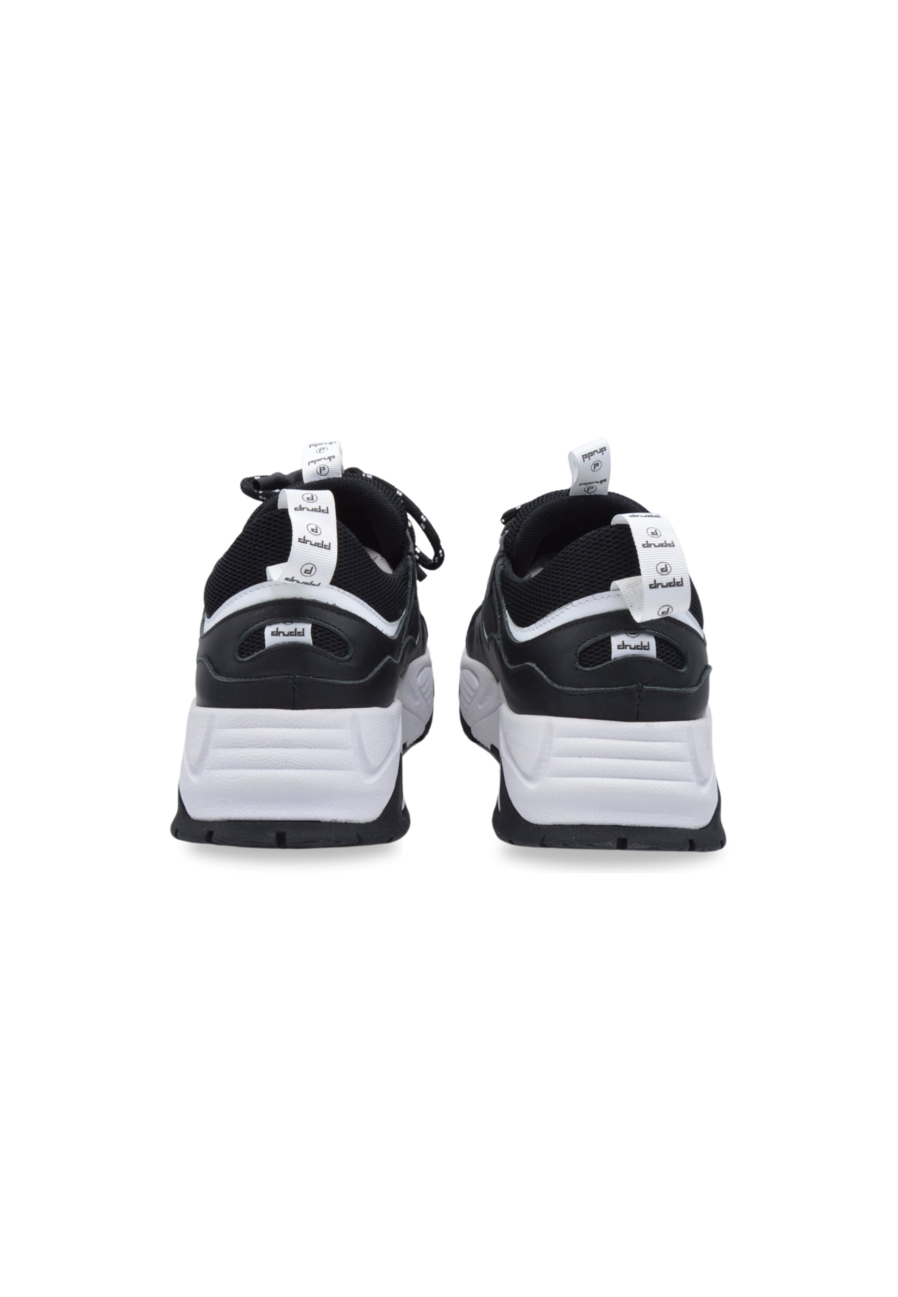 Sneakers Pelle e Tessuto Nero - DR3