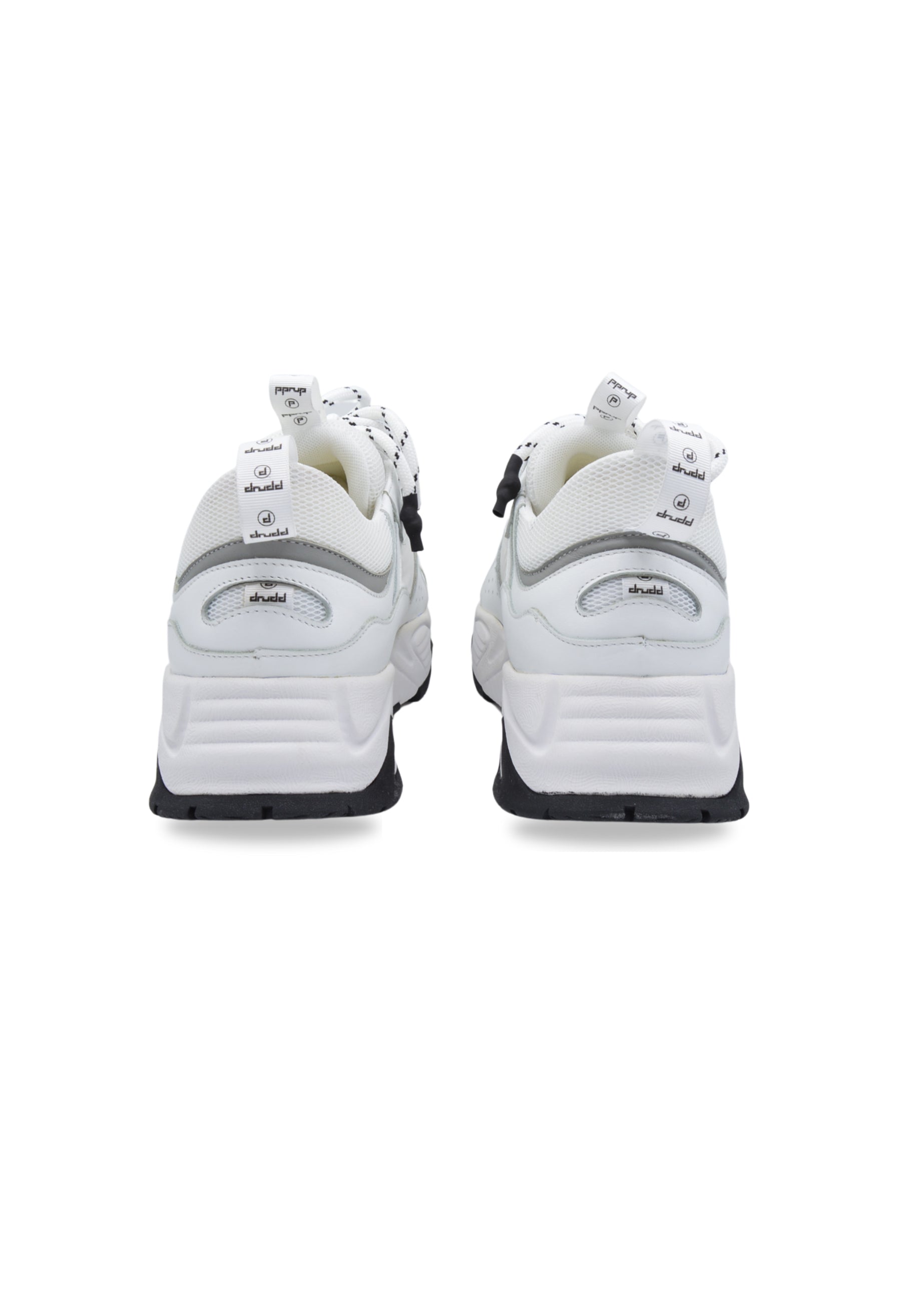 Sneakers Pelle e Tessuto Bianco - DR3