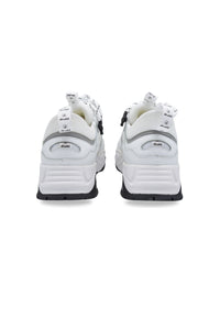Sneakers Pelle e Tessuto Bianco - DR3