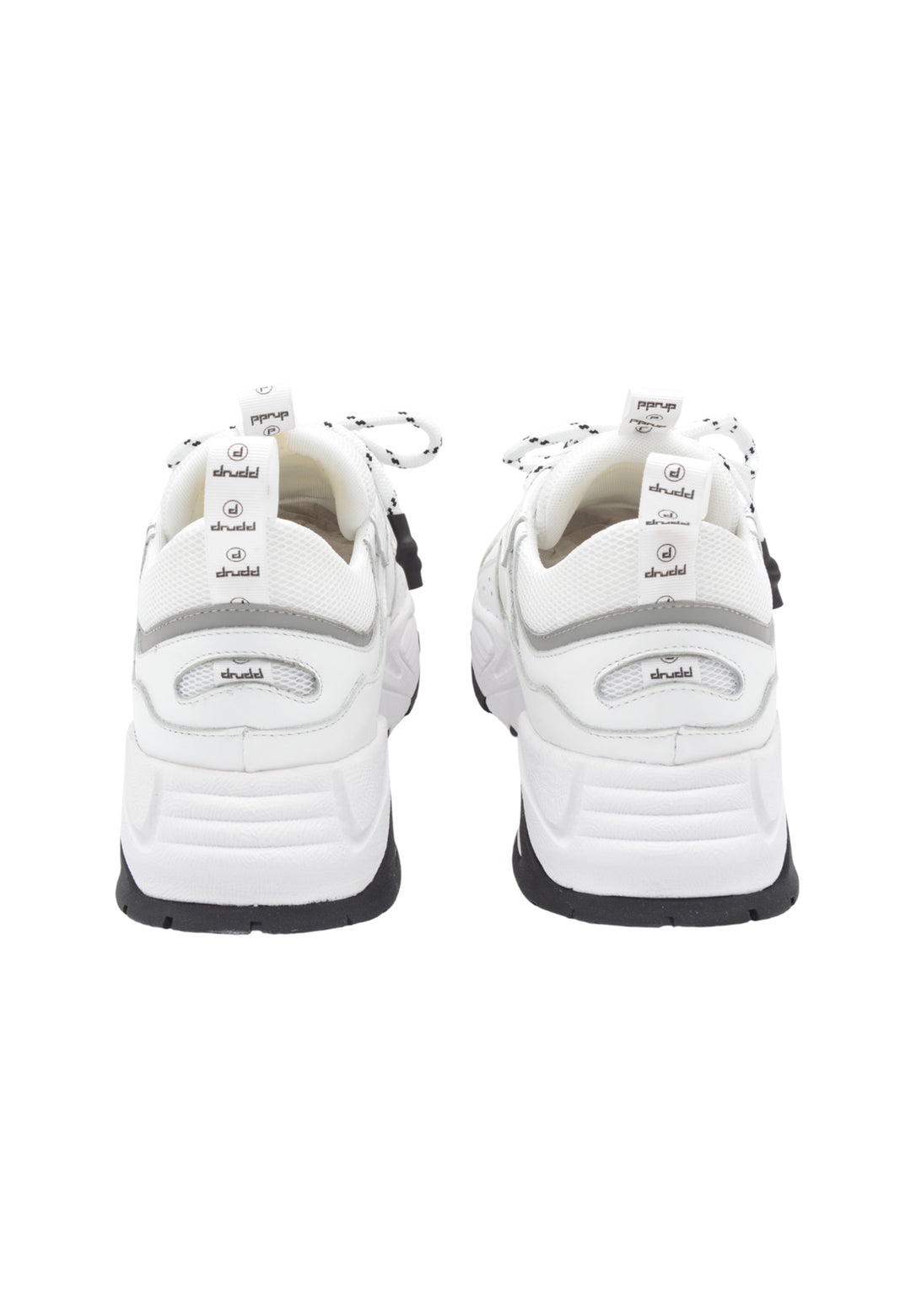 Sneakers Pelle e Tessuto Bianco - DR3