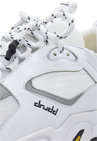 Sneakers Pelle e Tessuto Bianco - DR3