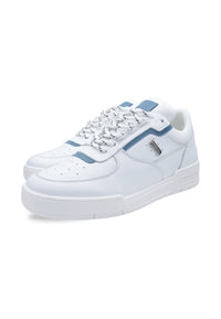 Sneakers Pelle bianca e acqua - DR6