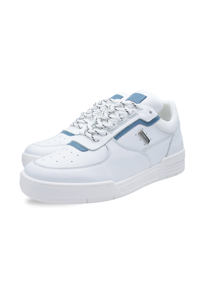 Sneakers Pelle bianca e acqua - DR6