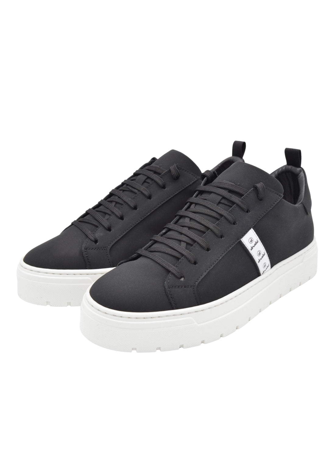 Sneakers Pelle Riciclata Nera - DR8
